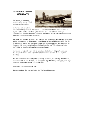 A preview of a PDF biography for Denness, Kenneth
